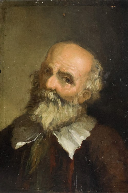 ZWANY DIETRICY (WEIMAR 1712 - 1774 DRESDEN) Studium głowy brodatego starca, Christian Wilhelm Ernst Dietrich