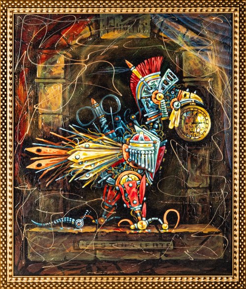 Huginn, mityczny kur Odyna, 2026, Andrzej Burzyński