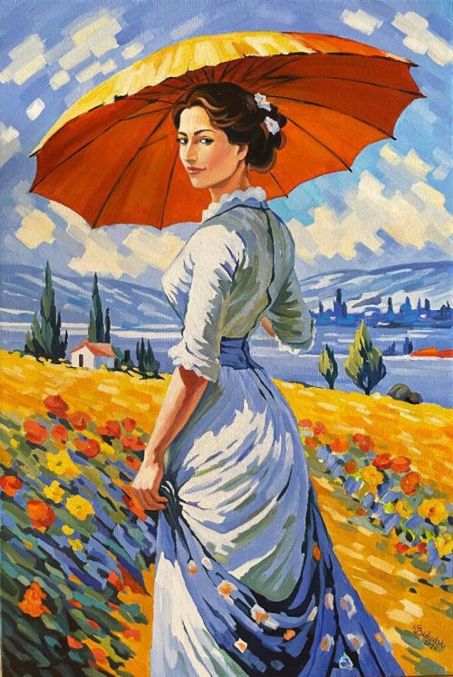 Dama z parasolką, 2026, Chris Bukalski