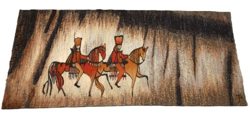 "Harnasie", ZWW Zakopane, lata 70-te. kilim, gobelin, Ewa Januszkowska