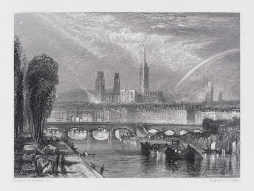 William Miller (1796-1882), Rouen, z serii: Coroczna wycieczka Turnera: Wędrówki nad Sekwaną, 1834-1837 r., William Turner