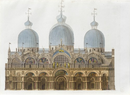 Giacomo Bussi, Bazylika św. Marka w Wenecji, z: Il Costume Antico e Moderno …, wyd. Mediolan, 1823 r., Giulio Ferrario