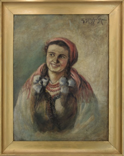 Dziewczyna w stroju ludowym, 1939, Zygmunt Kaczówka