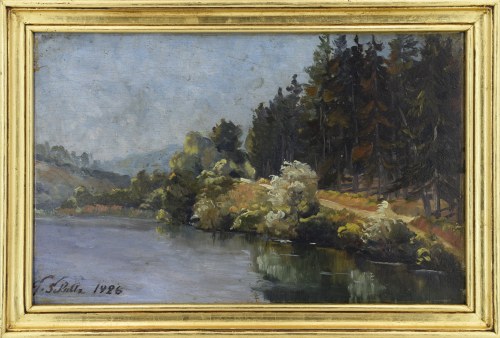 XX w., Pejzaż nadwodny, 1926, G. Schultz