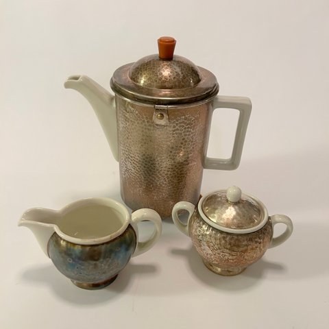 firma WMF,lata 30/40 XXwieku, Zestaw Art Deco