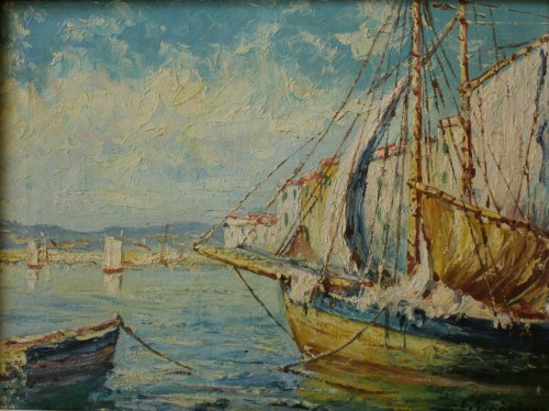 Łodzie w porcie, Claus Schönberg