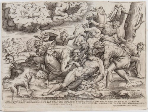 Śmierć Meleagera, wg Francesco Salviatiego, Nicolas Beatrizet