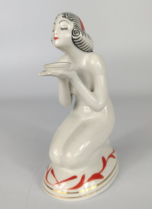 Figurka Kobieta Klęcząca - Porcelana Bogucice, Bogucice