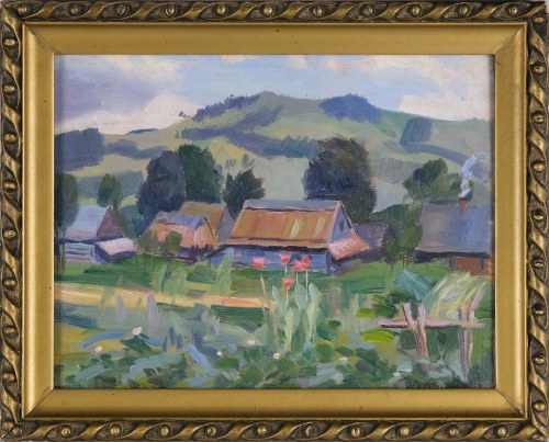 Chaty na Podhalu, ok. 1910, Jan Wojnarski