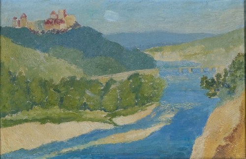 Widok na Klasztor w Tyńcu, Bolesław Borkowski