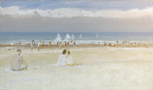 Na plaży, ok. 1970, Henri-André Martin