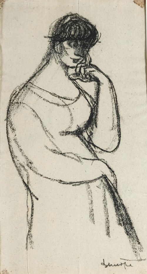 Portret kobiety, 1958, Hieronim Skurpski