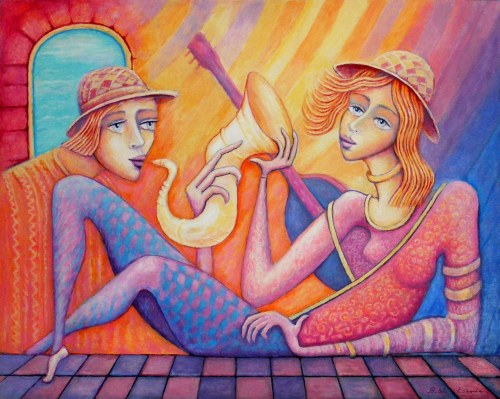 Jazz - duet w słońcu, 2022, Bohdan Wincenty Łoboda