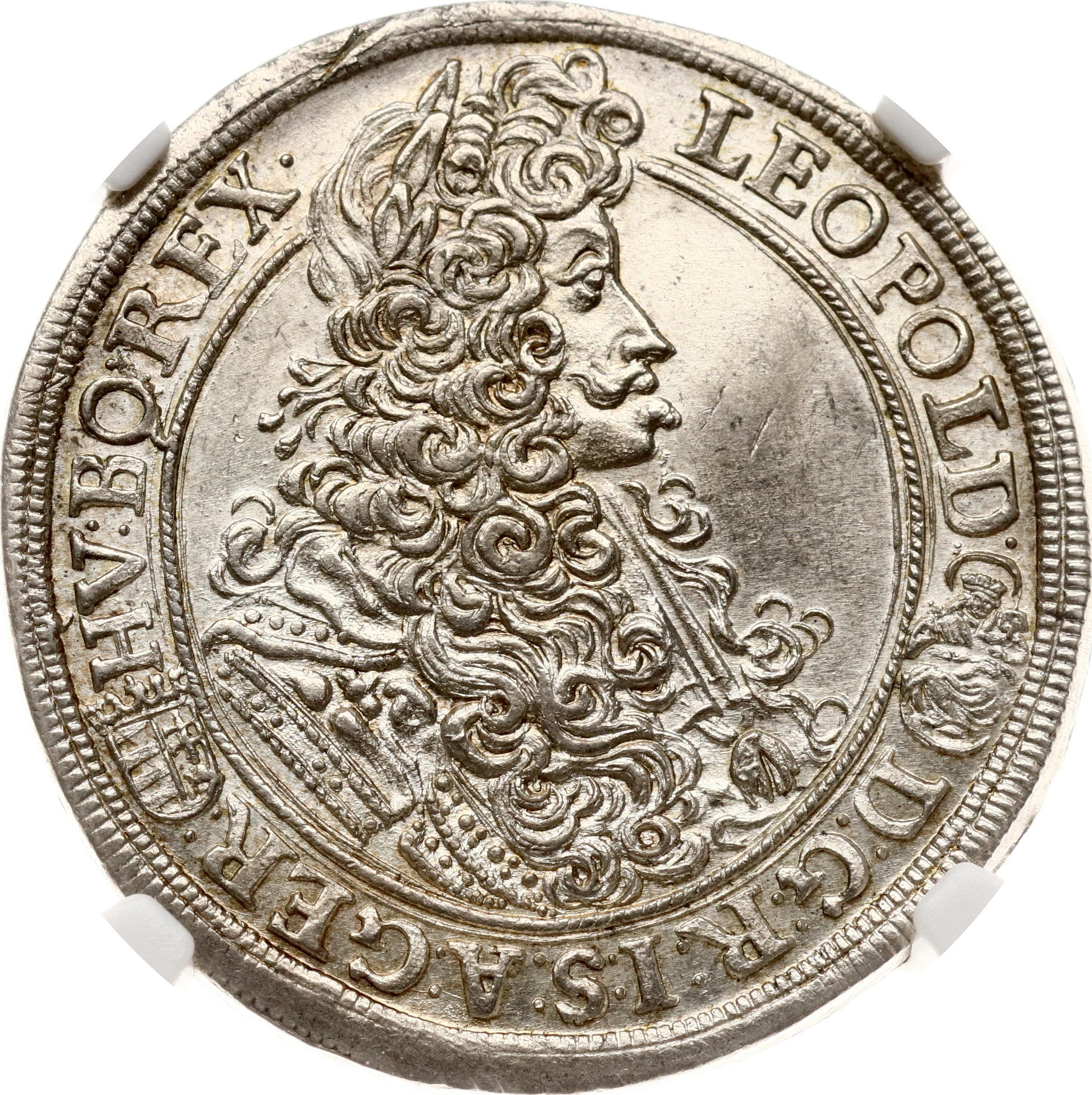 Hungary 1/2 Taler 1700 KB NGC MS 62 - Online auction / Online