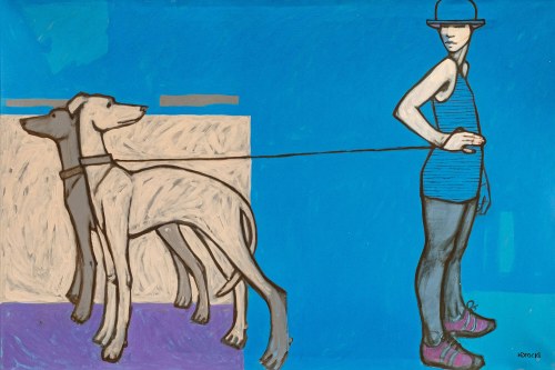 Spacer z psami, 2015, Michał Warecki