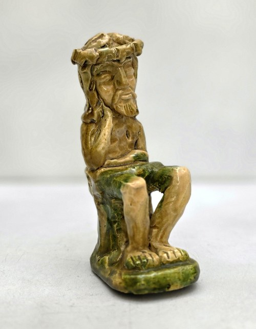 Figurka "Chrystus Frasobliwy". [ Sztuka Ludowa], Zofia Czubernat