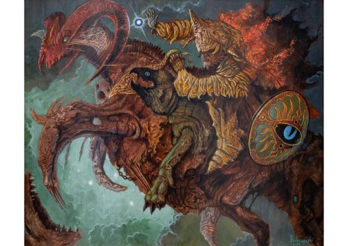 Unicorn rider, 2021, Jacek Szleszyński