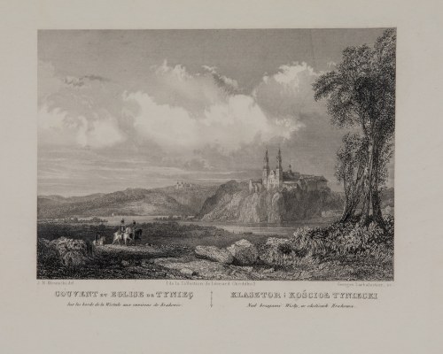 Klasztor i kościół Tyniecki, ok.1835 r., Jan Nepomucen Głowacki