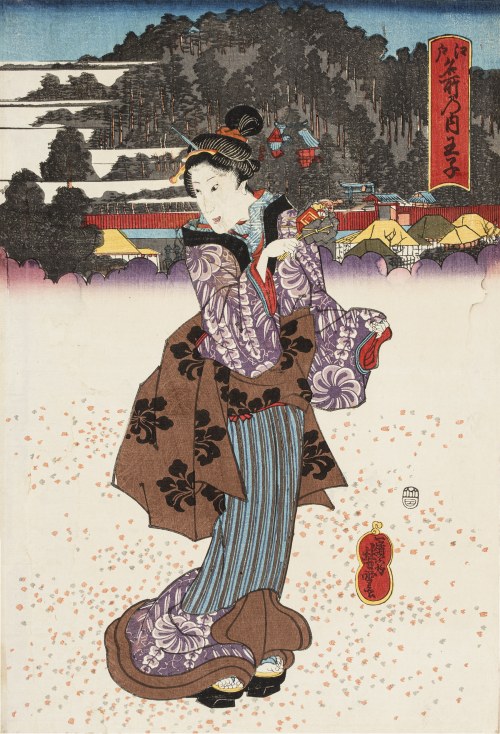 Gejsza, Szkoła Utagawy Kuniyoshi