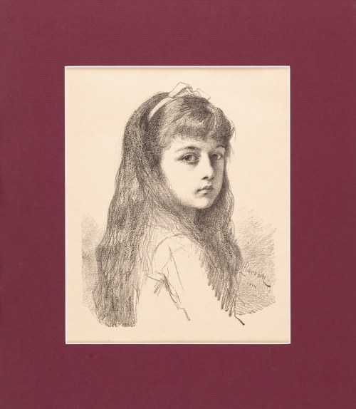 Portret dziewczynki, 1884, Leopold Horowitz