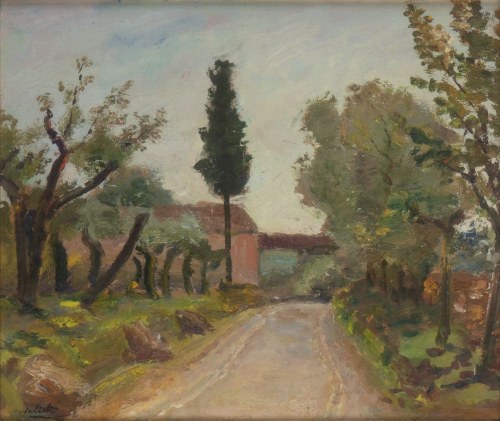 Widok wiejski w dolinie Arno, Alberto Salietti