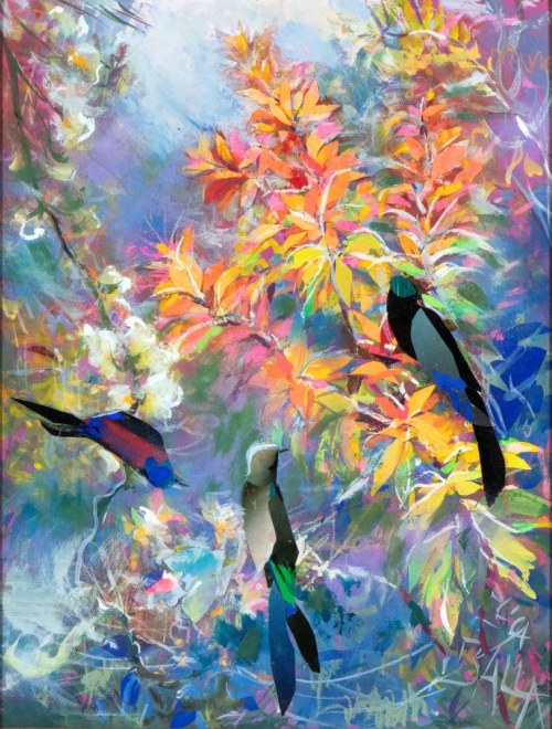 Paradisi perduti, cinguettio di colori, 1971, Elica Balla