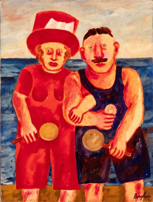 Para kąpiących się osób, Franz Borghese