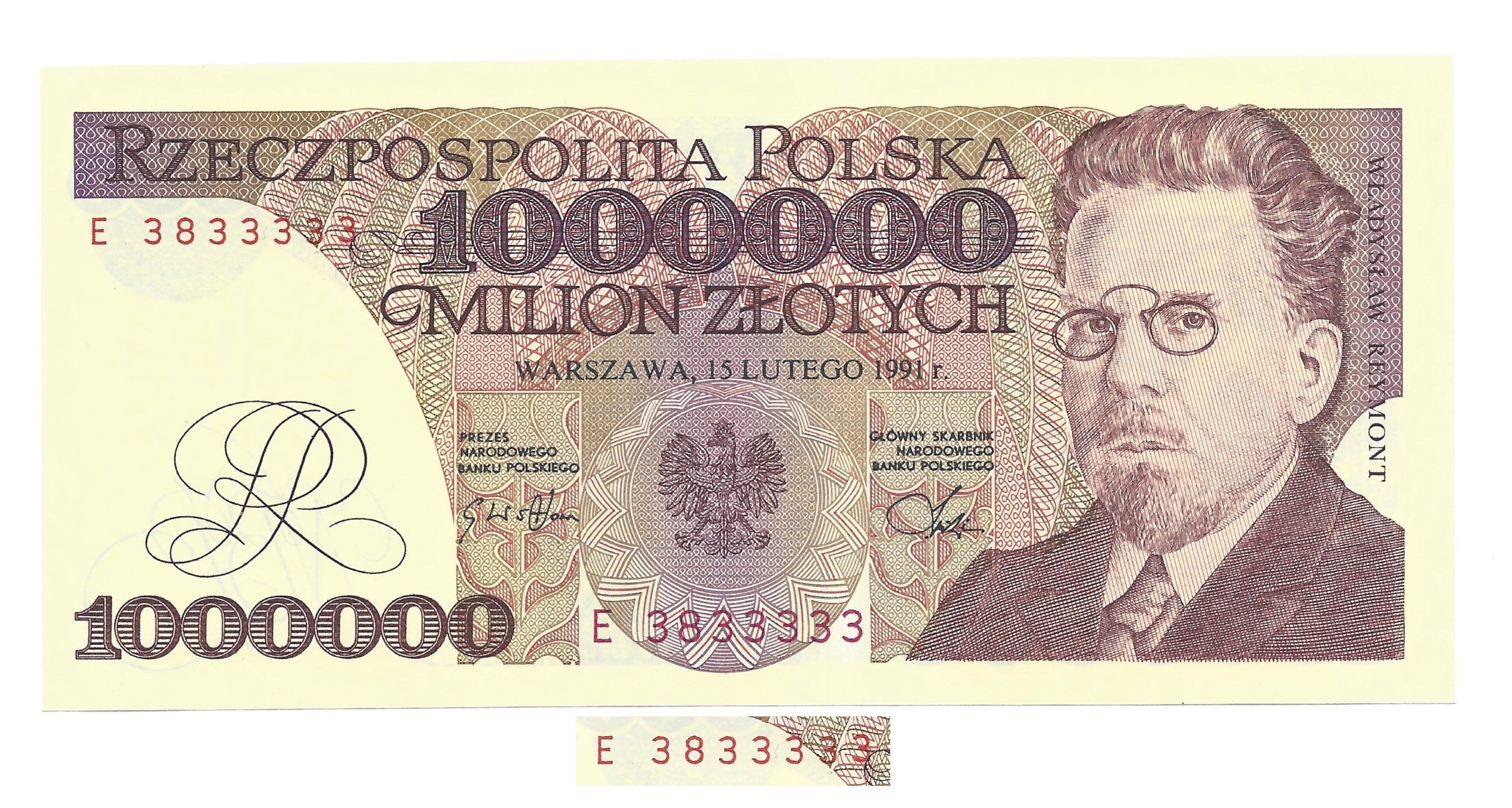 120 млн польских злотых. Банкнота 1000000 1993. Zlotych 1993г. Купюры Польши. 500000 Польских злотых банкнота 1993.