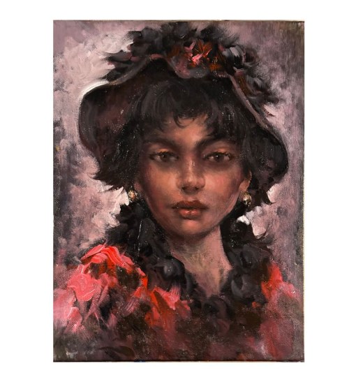 Portret młodej kobiety, Scuola Francese