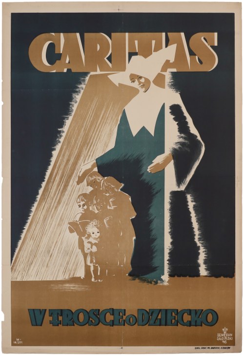 Caritas w trosce o dziecko, 1946, Seweryn Jasiński