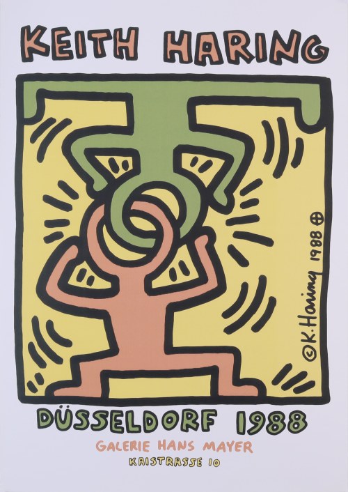 Keith Haring, Galerie Hans Mayer, Dusseldorf, 1988, Keith Haring