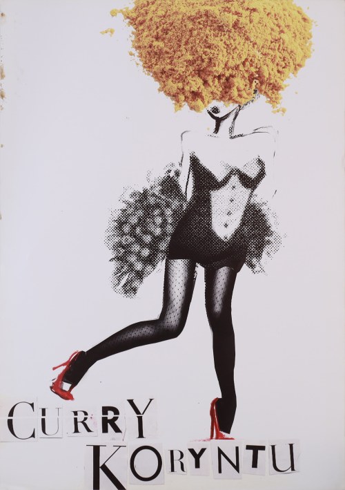 Curry Koryntu, 2012. Plakat konkursowy z 23. Międzynarodowe Biennale Plakatu, Karolina Niedzielska