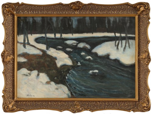 "Zima - kry na rzece", Jan Bulas